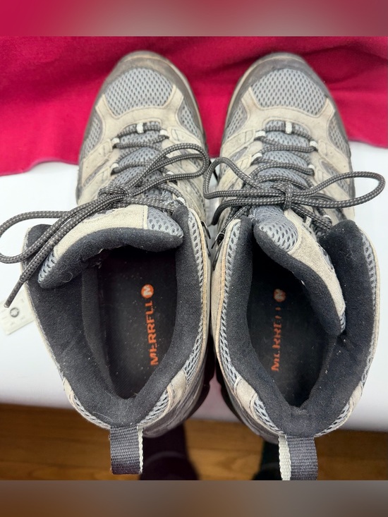 Merrell Moab Mid Hiking Boots Men’s 11.5 Gray Vibram Sole Trail Outdoor Lace Up main image 16